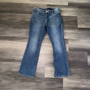 Womens Lee Jeans Regular Fit Boot Cut Mid Rise Size 12 Petite